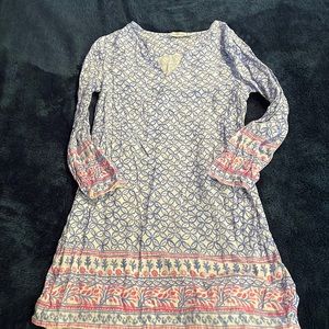 Vineyard vines neck long sleeve dress/ cover up